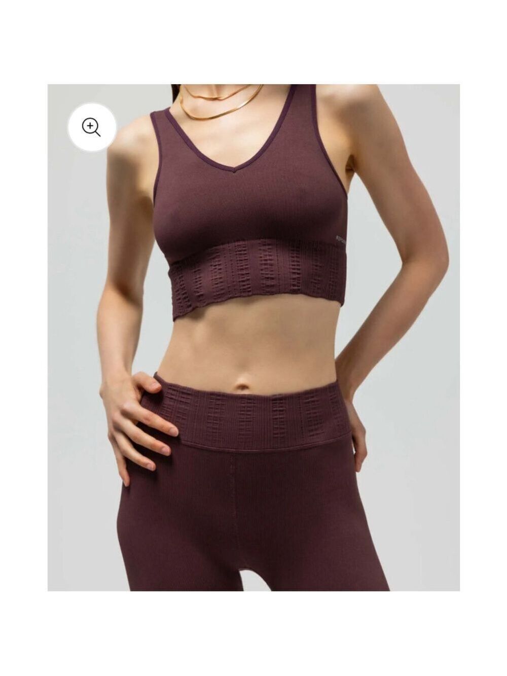 New! Women's Reformer Pilates Sports Bra XS/S Maroon